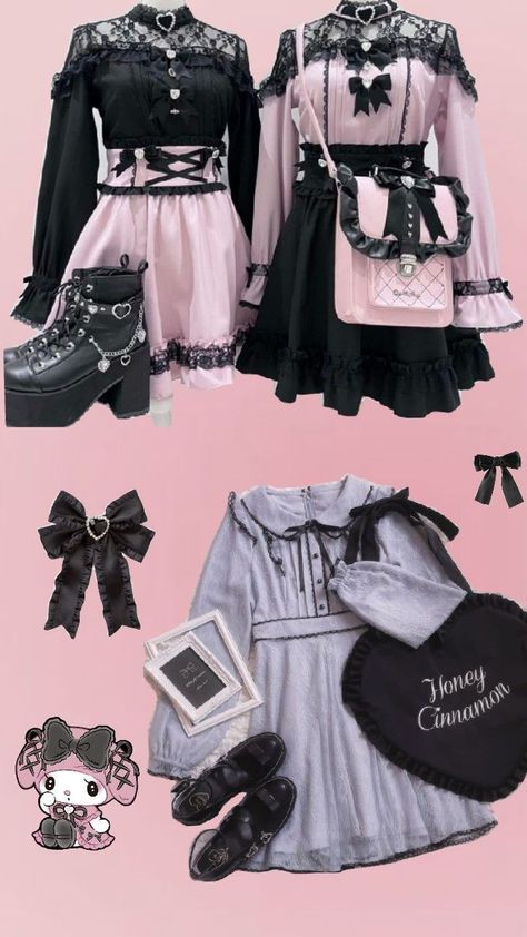 Jirai kei inspo ♡ Jira Kei, Soft Femboy Outfits, Kei Fashion, Jirai Kei, Kawaii Goth, Fashion Inspiration Board, Makeup Clothes, J Fashion, Really Cute Outfits