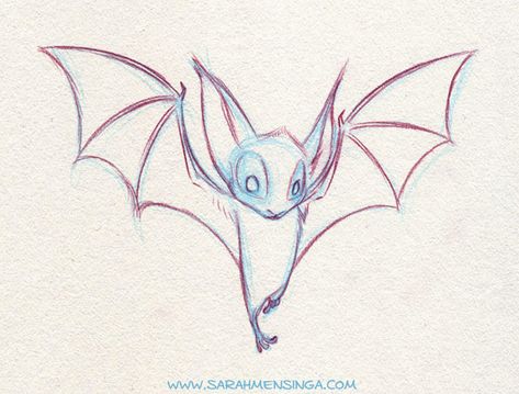 Bat Drawings, Bat Sketch, Bat Drawing, Fly Drawing, Cartoon Bat, Bat Art, Drawing Examples, Cute Bat, Halloween Drawings