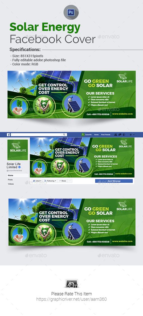 Solar Energy Facebook Cover Solar Banner Design, Solar Ads, Solar Website, Energy Logo Design, What Is Solar Energy, Solar Energy Design, Shop Banner Design, Solar Energy For Home, Solar Energy Projects