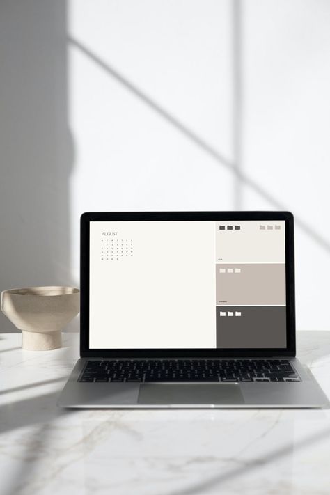 Aesthetic Minimal Desktop Wallpaper with Custom Folder Icons | 2023 Calendar | Desktop Organizer Minimal Desktop Wallpaper, Imac Wallpaper, Digital Minimalism, Custom Folders, Imac Desktop, Macbook Desktop, Minimalist Calendar, Desktop Wallpaper Organizer, Folder Icon