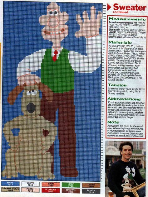 Wallace And Gromit Knitting Pattern, Wallace And Gromit Cross Stitch, Timmy Time, Wallace And Gromit, Knitted Mittens Pattern, Tapestry Crochet Patterns, Yarn Thread, Crochet Tapestry, Knit Mittens