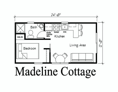 12x24 Tiny House Floor Plans, 12x24 Tiny House, 1 Bedroom House Plans, Loft Floor Plans, Shed Floor Plans, Loft Floor, Studio Floor Plans, Guest House Plans, Shed House Plans