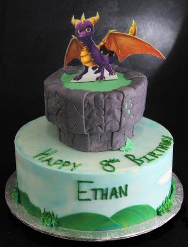 Spyro Cake Dragon Cakes, Dragon Cake, Skylanders, Train Your Dragon, How To Train, How Train Your Dragon, How To Train Your Dragon, How To Train Your, 4th Birthday