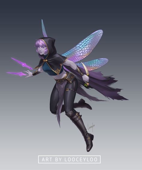 D&d Fairy, Dnd Fey Character, Fairy Rogue, Fairy Character Art, Fey Wanderer, Fey Dnd, Warlock Dnd, Dnd Races, Fairy Artwork