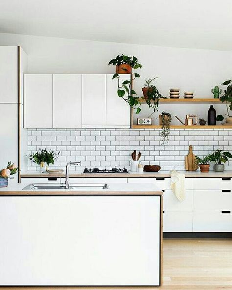 Dapur Skandinavia, Dapur Rustic, Kitchen Ikea, Murphy Beds, Scandinavian Kitchen, Trendy Kitchen, Decor Minimalist, Minimalist Kitchen, Home Design Decor