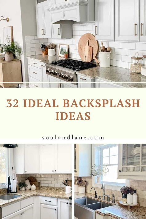 Elevate your kitchen's aesthetic with these ideal backsplash ideas tailored for busy granite countertops. Explore the perfect balance of colors, patterns, and materials that enhance the natural beauty of your granite. From subtle accents to bold statements, discover how these backsplash choices seamlessly integrate with busy granite, creating a harmonious and visually appealing kitchen space. Backsplash Busy Countertop, Kitchen Backsplash Ideas With Speckled Granite, Backsplash Brown Granite, Galley Kitchen Granite Countertops, White Ice Granite Countertops Kitchen Backsplash, Kitchen Backsplash With Dark Granite Countertops, Kitchen Backsplash Ideas With Busy Countertops, Kitchen Counter Top And Backsplash Ideas, Santa Cecilia Granite Backsplash Ideas