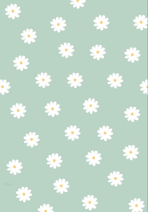 Green Aesthetic Wallpaper Ipad, Ipad Wallpaper Green, Wallpaper Iphone Boho, Phone Wallpaper Boho, Cute Mobile Wallpapers, Daisy Wallpaper, Plain Wallpaper, Cute Pastel Wallpaper, Simple Iphone Wallpaper