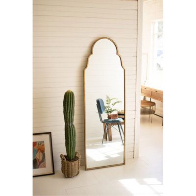 Large Arched Mirror, Gold Floor Mirror, Floor Length Mirror, Modern Rustic Farmhouse, Hallway Mirror, Arched Mirror, Brass Mirror, Beautiful Mirrors, Length Mirror