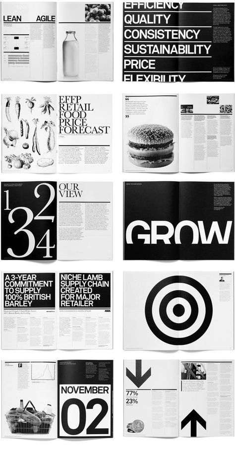 Black And White Layout Design, Black And White Editorial Design, Black And White Magazine Layout, Layout Editoriale, Black And White Layout, Publication Layout, Design De Configuration, Mises En Page Design Graphique, Typography Book