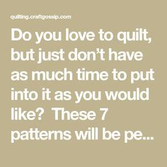 Free Quilt Patterns Printables, Easy Quilting Techniques, Easy Quilting Projects, Quilt Patterns Easy, Beginners Quilting, Quick Quilts, Quilt Blocks Easy, Big Block Quilts, Easy Quilting