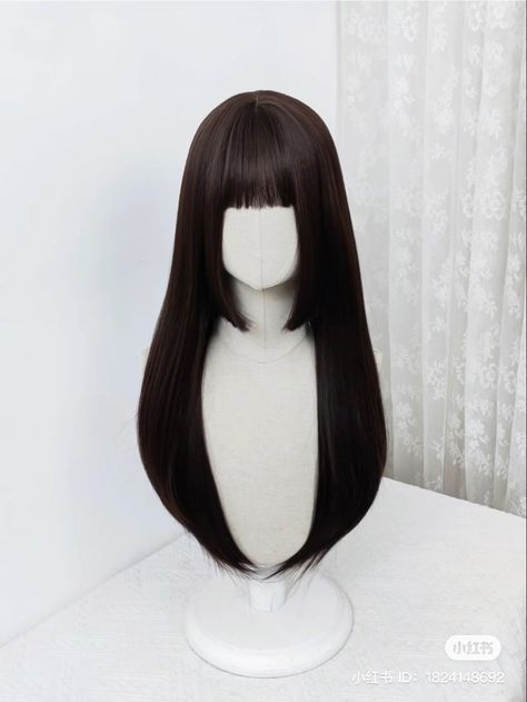 Hime Haircut Long Straight, Hime Cut Tutorial, Hime Haircut Long, Long Hime Cut, Hime Cut Without Bangs, Hime Cut Hairstyles, Hime Cut Long Hair, Hime Haircut, Long Straight Black Hair