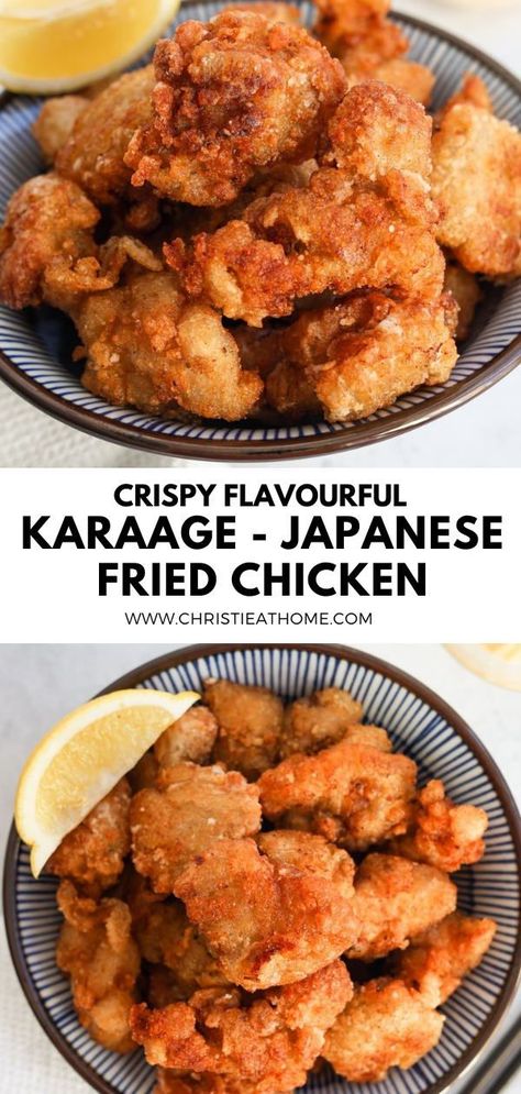 Japanese Crispy Chicken, Japanese Marinade For Chicken, Japanese Food Entree, Crowberry Recipe, Japanese Fried Chicken Recipe, Japanese Entree Recipe, Asian Comfort Food Recipes, Dinner Ideas Japanese, Chicken Karaage Recipe Air Fryer