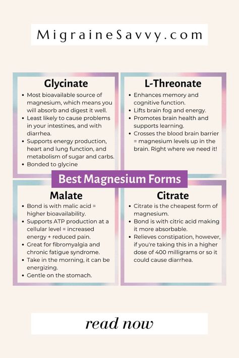 Magnesium Deficiency Symptoms, Types Of Magnesium, Best Magnesium, Magnesium Malate, Magnesium Benefits, Magnesium Glycinate, Magnesium Deficiency, Heart And Lungs, Migraine Headaches