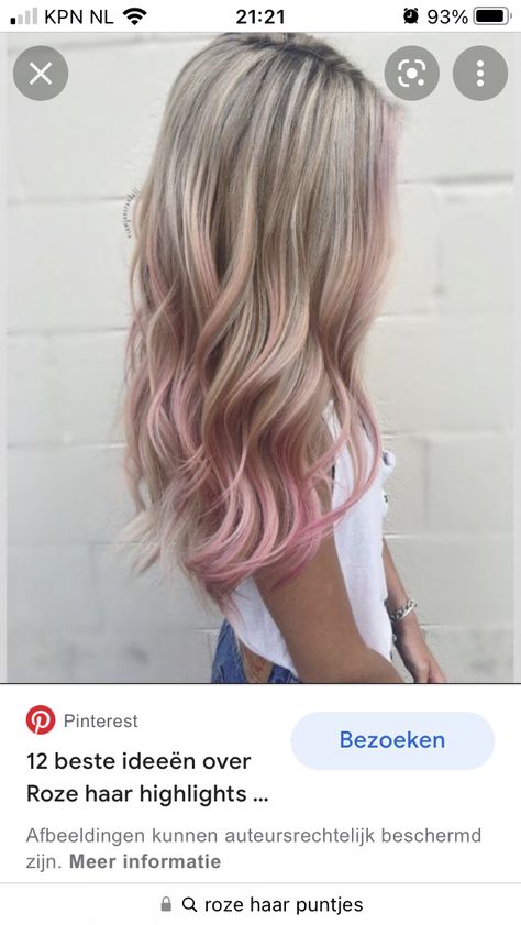 Blonde With Pink Peekaboo Highlights, Pink Shadow Root Blonde, Blonde With Pink Lowlights, Blonde And Colorful Hair, Fun Balayage Hair, Platinum Blonde With Pink, Blonde And Lilac Hair, Spring Hair Color Ideas For Blondes, Light Pink Highlights In Blonde Hair