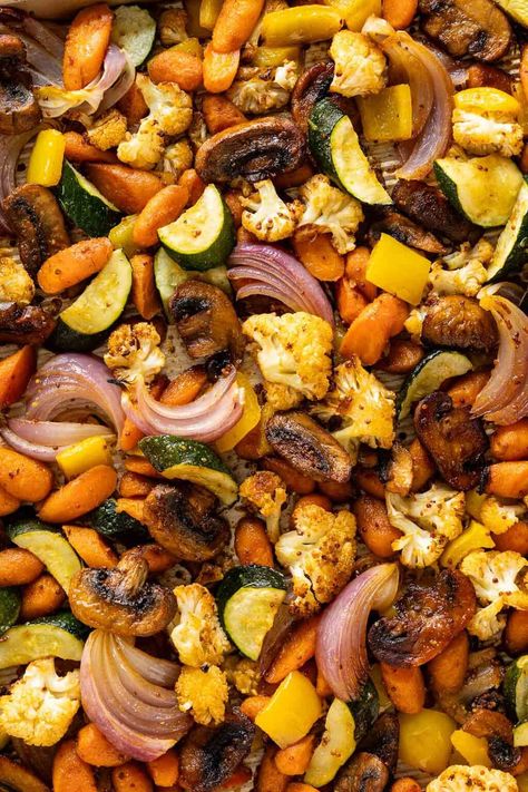 Maple Roasted Veggies, Honey Mustard Vegetables, Roasted Harvest Vegetables, Maple Roasted Vegetables, Thanksgiving Roasted Veggies, Veggie Medley Recipes, Roasted Vegetables Thanksgiving, Roasted Veggie Medley, Roasted Mixed Vegetables