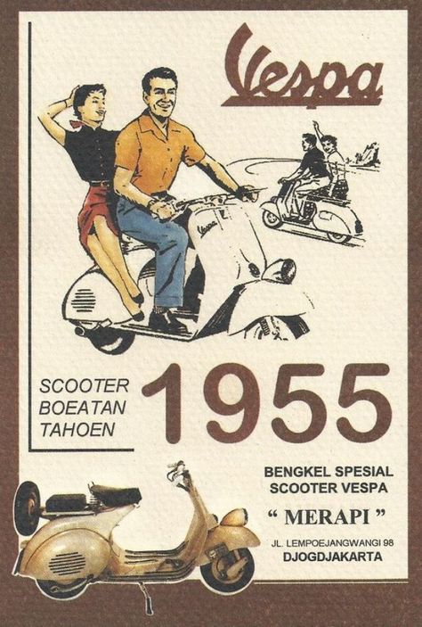 Iklan Vintage, Stare Reklamy, Scooters Vespa, Vespa Ape, Motor Klasik, Motos Vintage, Vintage Vespa, Vespa Scooter, Piaggio Vespa