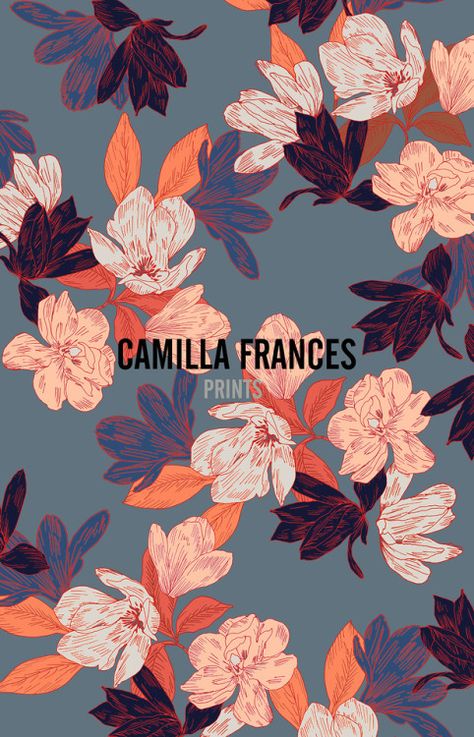 Camilla Frances Prints Camilla Frances Prints, Camilla Frances, Motif Vector, Textile Pattern Design, Print Inspiration, Botanical Pattern, Art And Illustration, Flower Illustration, Pattern Illustration