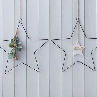 2800+ Craft Ideas | Hobbycraft Star Wreath Form, Wire Christmas Wreath, Wire Star, Clay Candle Holders, Pom Pom Tree, Star Wreath, Clay Candle, Autumn Wreaths For Front Door, Candle Making Molds