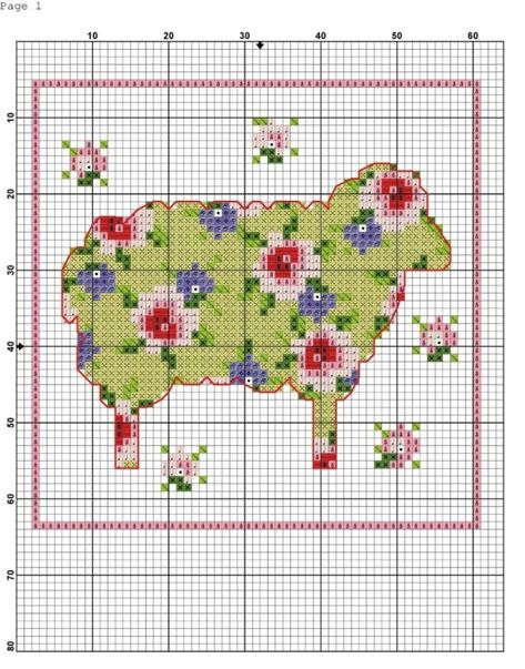 Sheep Cross Stitch, Cross Stitch Love, Pola Kristik, Easter Cross, Cross Stitch Cards, Crochet Cross, Cross Stitch Animals, Free Cross Stitch, Knitting Charts