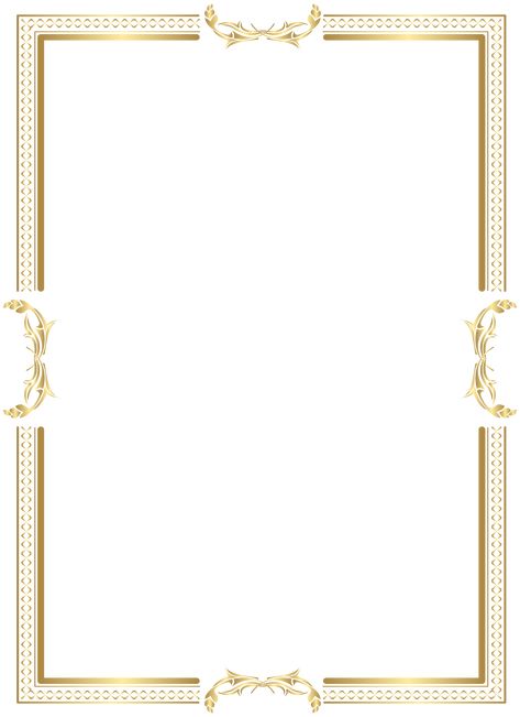 Frame For Certificate Png, Wedding Card Border Design Png, Gold Page Border, Gold Border Png, Transparent Business Cards, Picture Borders, Gold Border Frame Transparent, Gold Photo Frames, Certificate Design Template