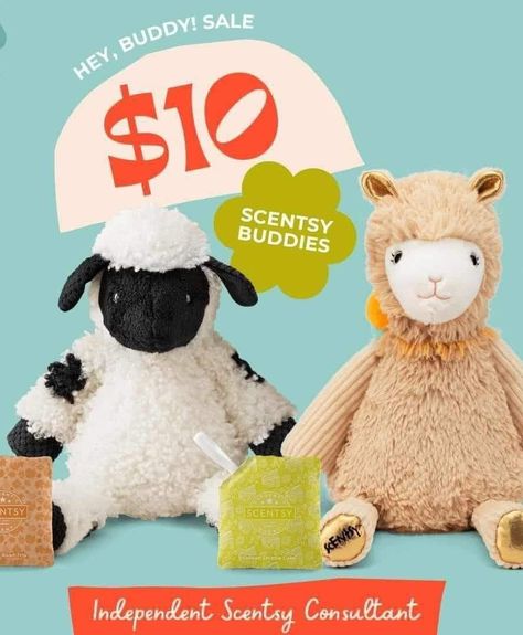 HEY, BUDDY!! SALE!! Scentsy just announced a $1️⃣0️⃣ buddy sale tomorrow at noon! 🤩 AND they have a 10-bar wax collection for only $30! $10 Buddies: 🦙Lovely the Llama 🐑Valley the Valais Blacknose Sheep 🩵Ahsoka 👩‍🦰Disney Anna 🌹Disney Beast 🌹Disney Belle 🐰Bugs Bunny™ 🖤 Darth Vader™ 🐘Disney Dumbo 🐻Star Wars Ewok 🧞‍♂️Disney Genie 🐭Disney Mickey Mouse Classic 🌹Disney Minnie Mouse Classic 🐶Disney Dalmatian Patch 🐕Scooby-Doo™ 🐈‍⬛Sylvester™ 🧚‍♀️Disney Tinker Bell 🐙Disney Ursula 🌟Disney Wish: Va... Genie Disney, Disney Ursula, Blacknose Sheep, Bell Disney, Valais Blacknose, Disney Genie, Valais Blacknose Sheep, Star Wars Ewok, Mickey Mouse Classic