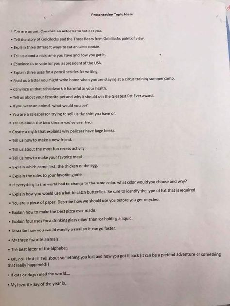Possible presentation topics for foundations Interesting Topics To Research When Bored, Weird Research Topics, How To Presentation Topics, Random Presentation Topics, Presentation Party Topics, Random Powerpoint Topics, Powerpoint Presentation For Boyfriend, Best Presentation Topics, Research Ideas For Bored Students