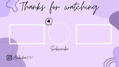 Yt End Screen Template, Aesthetic Youtube Outro, Youtube Outro Backgrounds, Outro Youtube Aesthetic, Cute Youtube Thumbnail, Youtube Intro Backgrounds Aesthetic, 1024 X 576 Youtube Banner Aesthetic, Outro Template For Youtube, Youtube Intro Ideas