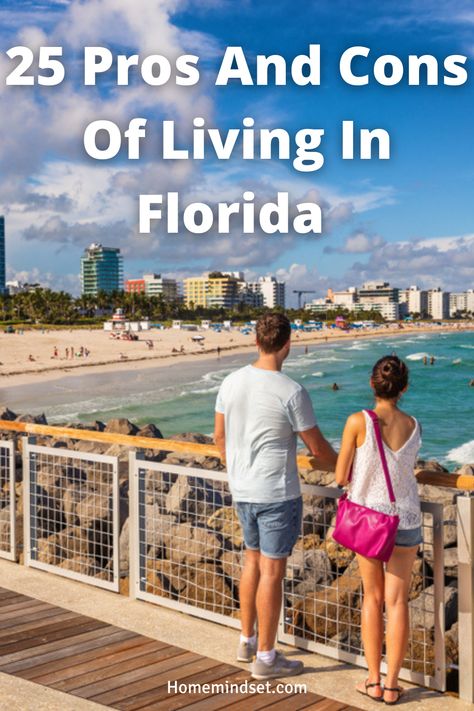 There are many pros and cons of living in Florida. We list 25 pros and cons and everything you need to know. Moving To Florida Aesthetic, Living In Florida, Moving To Tampa Florida, Florida Towns To Live In, Riverview Florida, Pros And Cons List, Destin Florida Vacation, Driving Through Florida Keys, John’s Pass Florida