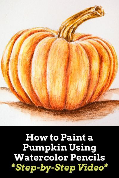 Step-by-step tutorial created for beginners getting started with watercolor pencils! How to use watercolor pencils for realistic results. Subscribe to my YouTube channel for new art videos every single week: Art tips, drawing and painting tutorials, mindset and encouragement for artists. #watercolourpumpkinsautumn #fallartwork #howtousewatercolourpencils #watercolourpenciltutorialforbeginners #howtodrawapumpkin #watercolourpencilpumpkin Watercolor Pencil Tutorial, Pencil Art For Beginners, Practice Sketching, Watercolor Pencils Techniques, Pumpkin Tutorial, Pencil Tutorial, Pumpkin Watercolor, Colored Pencil Art Projects, Pastels Art