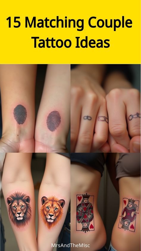 Meaningful Matching Tattoos Couples, Hand Couple Tattoos, Discreet Couple Tattoos, Matching Compass Tattoos Couples, Husband Wife Tattoos Couple Tat Marriage, Best Couple Tattoos Unique, Tattoos Ideas For Couples, Significant Other Tattoos, Small Husband And Wife Tattoos