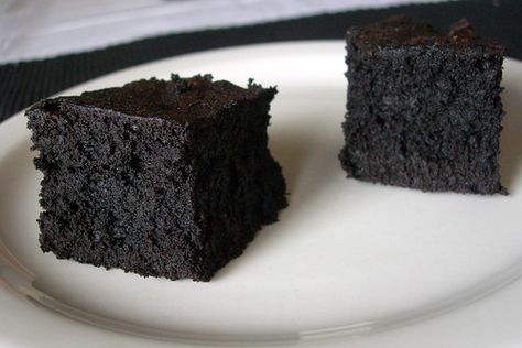 Black Brownies, Nougat Cake, Black Cocoa Powder, Cocoa Powder Brownies, Cocoa Powder Recipes, Chocolate Fantasy, Cocoa Brownies, Black Cocoa, Cocoa Recipes