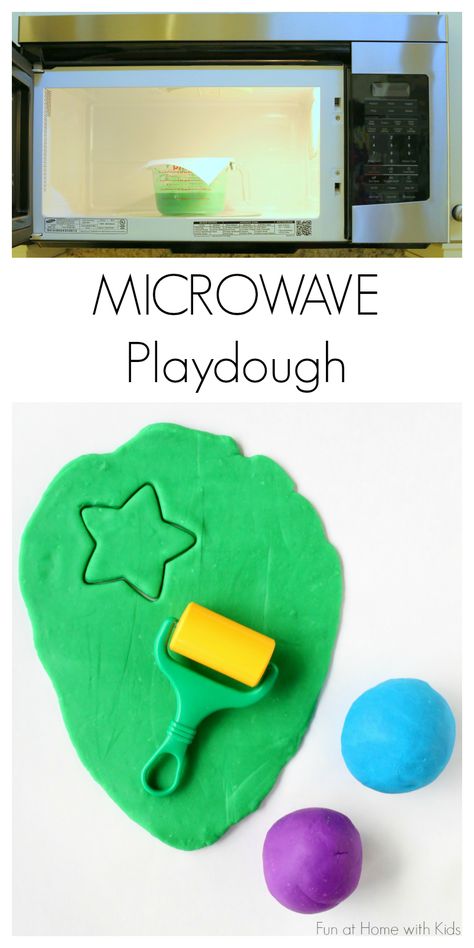 Easiest Ever 5 Minute Microwave Homemade Playdough! from Fun at Home with Kids Microwave Playdough, Mommy Ideas, Home With Kids, Playdough Recipe, Childcare Activities, Homemade Playdough, Messy Play, Kid Activities, Kids Ideas