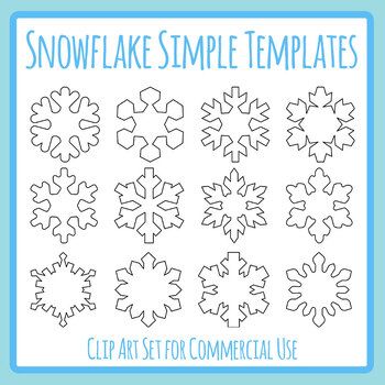 Snowflake doodles simple