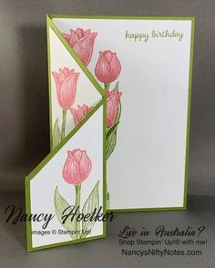 Su Timeless Tulips Easter Cards, Stampin Up Tulips, Tranquil Tulips Stampin Up Cards, Stampin Up Timeless Tulips, Cards With Tulips, Stampin Up Tranquil Tulips, Timeless Tulips Stampin Up Cards, Flowering Tulips Stampin Up Cards, Tulip Cards Handmade