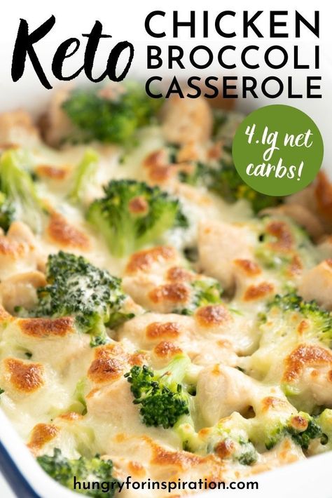 Eating a healthy meal that's also delicious can sometimes seem like an impossible task - but not anymore, thanks to this creamy keto chicken & broccoli casserole! It is easy to prepare, family-friendly, super delicious and of course it's also low carb and ketogenic with only 4.1g net carbs per serving! Keto Chicken Broccoli Casserole, Keto Chicken Broccoli, Keto Savory, Law Carb, Keto Casseroles, Low Carb Casseroles, Chicken Broccoli Casserole, Keto Ideas, Keto Lunch