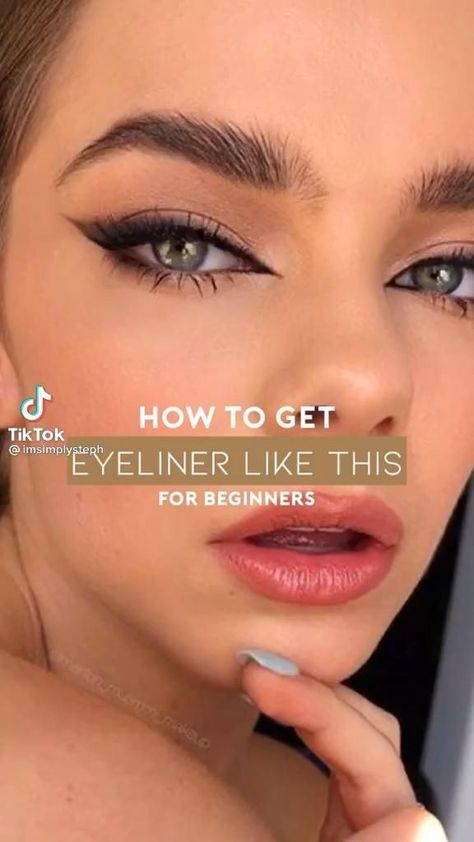 Eyeliner Tool, For Eye Makeup, Tutorial Eyeliner, La Girl Cosmetics, Maquillage On Fleek, Mekap Mata, Mascara Primer, Kawaii Makeup, Makeup Tutorial Eyeliner