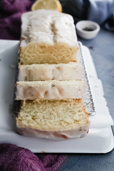 Creme Fraiche Cake, Creme Fraiche Recipe Desserts, Creme Fraiche Uses, Creme Fraiche Dessert, Easy Lemon Pound Cake, Lemon Poppy Seed Bundt Cake, Creme Fraiche Recipe, Lavender Glaze, Poppy Seed Bundt Cake