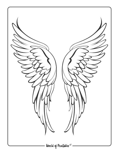 Angel Silhouette Drawing, Angel Wing Outline Tattoo, Angle Wings Draw, Angel Wings Drawing Simple, Angel Wings Printable, Angel Wings Template, Angel Wings Tattoo Stencil, Angel Wing Outline, Wing Tattoo Arm