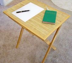 How to make TV Trays Wooden Tv Trays, Folding Tray Table, Stool Woodworking Plans, Folding Tv Trays, Tv Tray Table, Tv Tray, Diy Tray, Tv Trays, Diy Tv