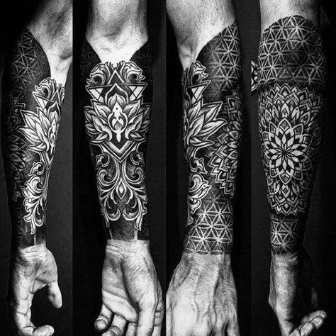 Top 100 Best Forearm Tattoos for Men - Unique Designs & Cool ideas | Improb Tattoo Placements, Geometric Sleeve Tattoo, Tattoo Trend, Forearm Sleeve, Forearm Tattoo Design, Forearm Sleeve Tattoos, Cool Forearm Tattoos, Cat Tattoos, Tiny Tattoo