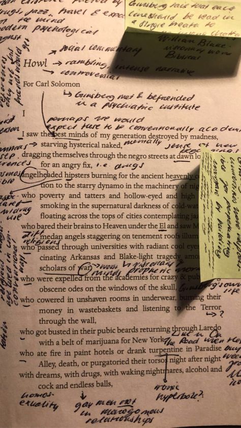 Annotating Poem Books, Poetry Notes Aesthetic, Messy Annotations, Studying Literature Aesthetic, Annotations Aesthetic, Literature Major, Book Annotations, Chaotic Academia, English Major