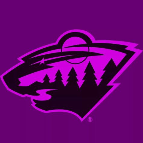 Minnesota Wild turned purple 4/21/2016 Minnesota Wild Hockey, Wild Hockey, Wild Logo, Cardinals Football, Nhl Boston Bruins, Teen Bedrooms, Bedroom Decorating Ideas, Minnesota Wild, Teen Bedding