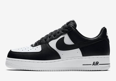 Black Air Force 1, Air Force 1 Outfit, Nike Air Force 1 Outfit, Black Nike Sneakers, Nike Shoes Air Force, Sneaker Lovers, White Shoes Sneakers, Black And White Sneakers, Nike Air Force 1 Low