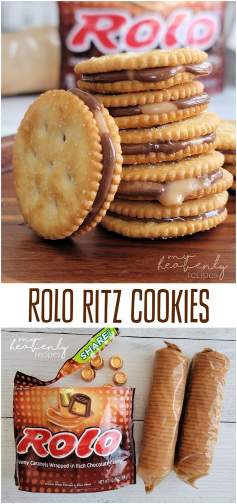 Ritz Cracker Chocolate Peanut Butter Cookies, Chocolate Peanutbutter Ritz Cookies, Rolo Ritz Peanut Butter Cookies, Ritz Crackers And Reese Cups, Roll Twix Bites, Rolo Ritz Cracker Dessert, Rollo Ritz Cookies, Ritz Crackers And Rolo Candy, Ritz Crackers And Rolls