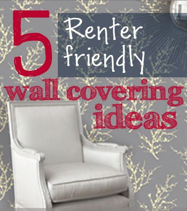 5+ ideas to cover an unsightly wall in a rental home! Ideas To Cover Opening In Wall, Ideas To Cover Walls, How To Cover A Wall Without Painting, Ideas To Cover A Wall, Creative Wall Covering Ideas, Temporary Wall Covering For Renters, Ways To Cover A Wall, Cover Walls Without Paint, Renter Friendly Wall Covering