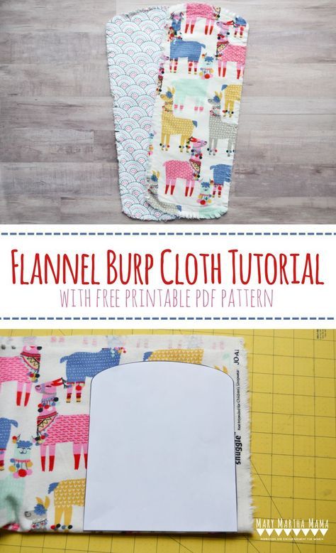 Simple & Chic Burp Cloth Pattern – Step by step tutorial for how to sew a burp cloth with free printable burp cloth pattern pdf - Mary Martha Mama #sewingpattern #sewingprojects Burp Cloth Pattern, Burp Cloth Tutorial, Contoured Burp Cloth, Burp Cloth Patterns, Burp Cloths Diy, Holiday Hand Towels, Galaxy Slime, Easy Baby Blanket, Mary And Martha