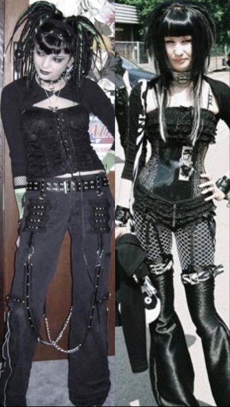 Goth Tights Outfits, Trad Goth 90s, 80s Trad Goth Fashion, Casual Goth Outfits Grunge, Rivethead Fashion, 1980 Goth, Goth Clubbing Outfit, 90s Trad Goth, Goth Party Outfit