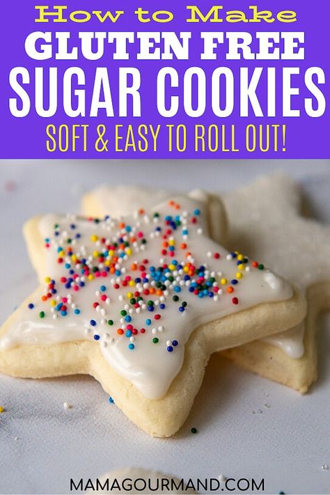 Gluten Free Sugar Cookies Recipe, Cut Out Cookie, Sugar Cookies From Scratch, Cookies Sans Gluten, Gluten Free Christmas Cookies, Cut Out Cookie Recipe, Gluten Free Sugar Cookies, Cookies From Scratch, Cookies Gluten Free