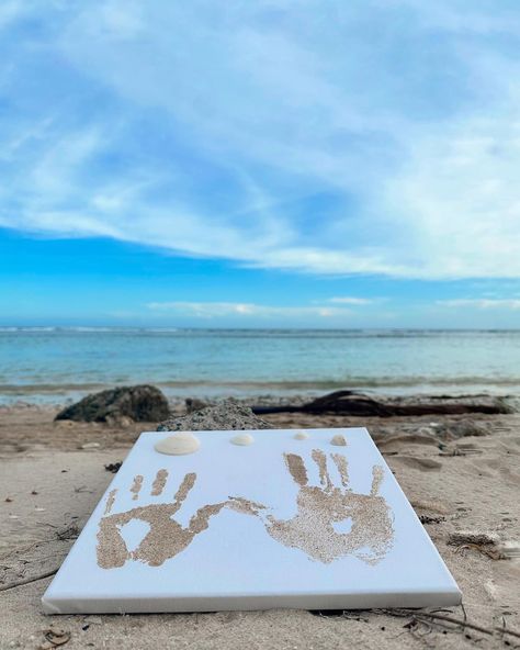 my favorite place w my favorite person 🩵. Sand Handprint, Handprint Canvas, My Favorite Person, Favorite Person, My Favorite, Favorite Places, Instagram Photos, Photo And Video, Instagram Photo