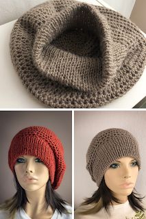 Free pattern for knit and crochet beret. Knit brim on Addi king size knitting machine, then crochet beret! Crochet Beret Pattern, Beret Pattern, Machine Knit, Crochet Beret, Knitting Machine Patterns, Machine Pattern, Knitting Machine, Pattern Crochet, Machine Knitting